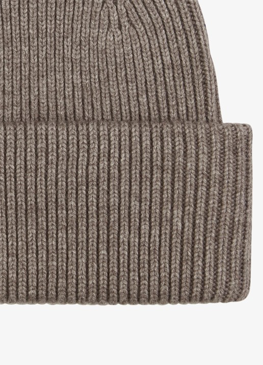 Profuomo Muts in wolblend - detail bruin