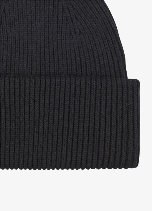 Profuomo Muts in wolblend - detail donkerblauw