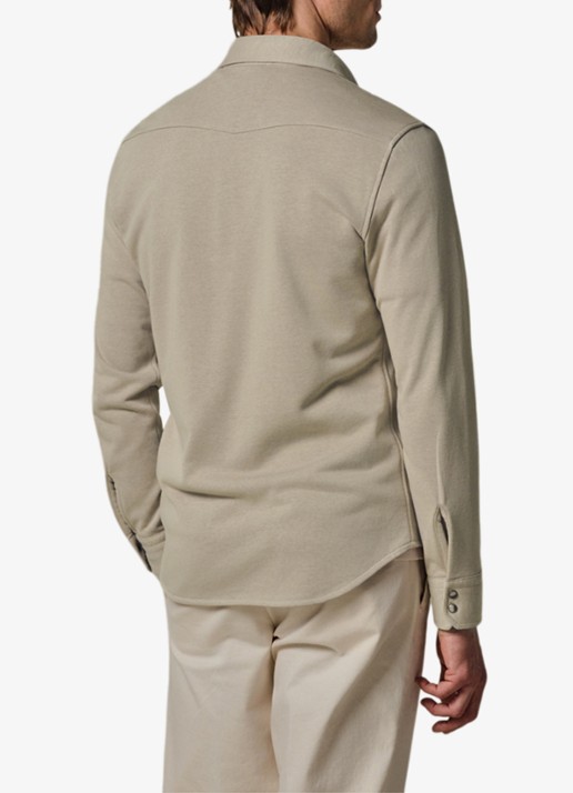 Profuomo Overshirt met borstzakken - achterkant beige