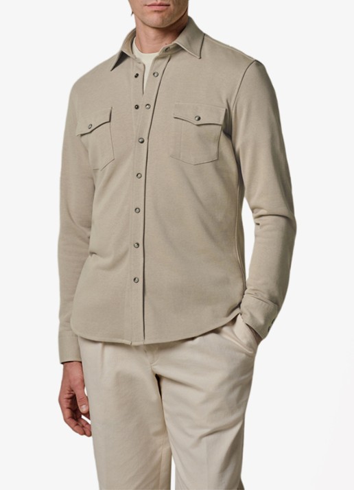 Profuomo Overshirt met borstzakken