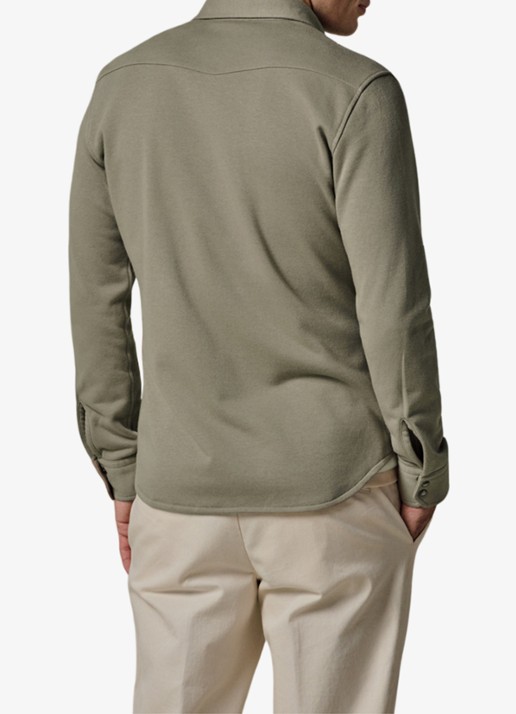 Profuomo Overshirt met borstzakken - achterkant 6 middengroen