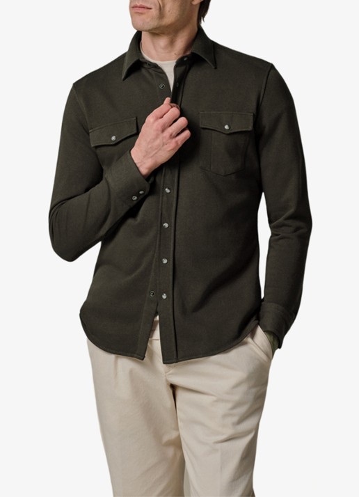 Profuomo Overshirt met borstzakken