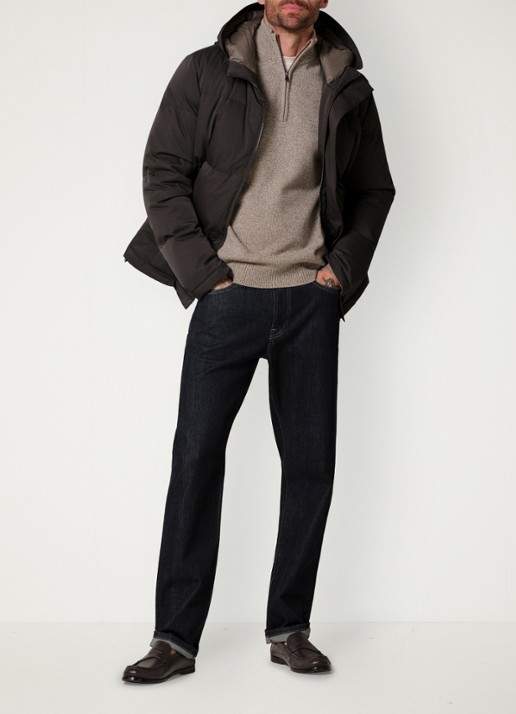 Profuomo Parka met capuchon - voorkant 6 donkerbruin