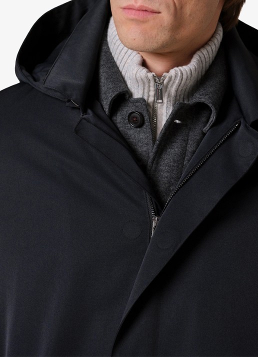 Profuomo Parka met capuchon - detail 6 zwart