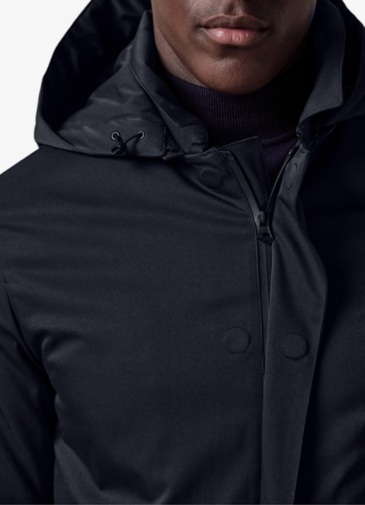 Profuomo Parka met capuchon - detail 6 donkerblauw