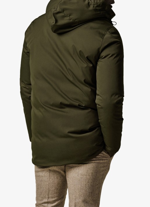 Profuomo Parka met klepzakken - achterkant 3 groen