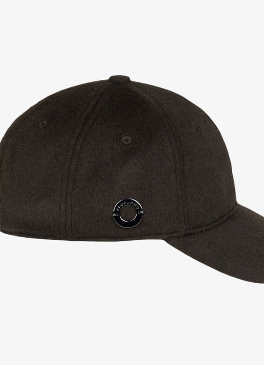 Profuomo Pet van wol - detail 2 donkerbruin