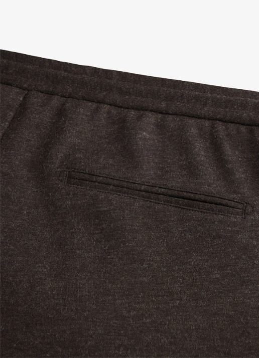 Profuomo Regular fit broek in wolblend - detail 5 donkerbruin