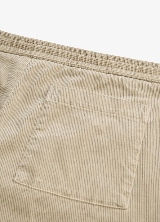 Profuomo Regular fit broek van corduroy - detail 3 beige