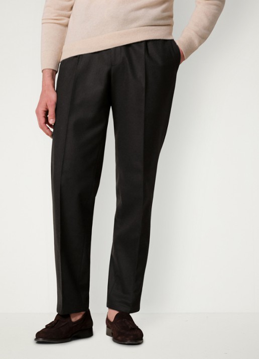 Profuomo Regular fit chino in kasjmierblend