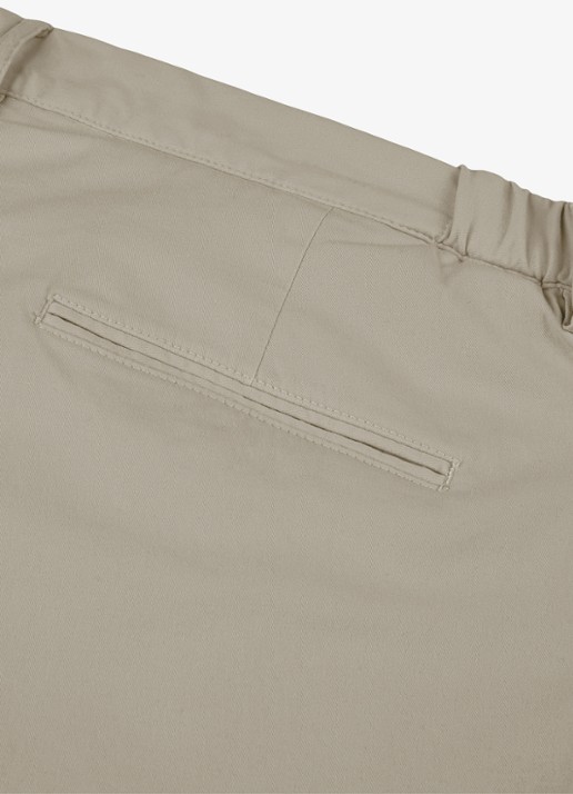 Profuomo Regular fit chino met steekzakken en stretch - detail 5 beige