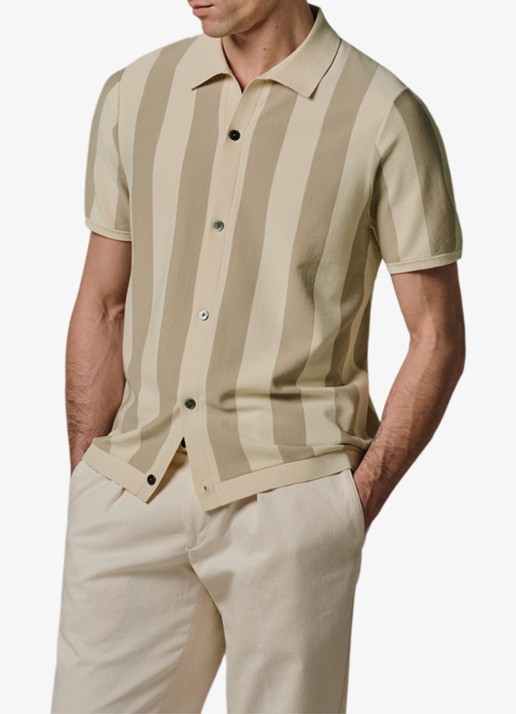 Profuomo Regular fit overhemd in zijdeblend