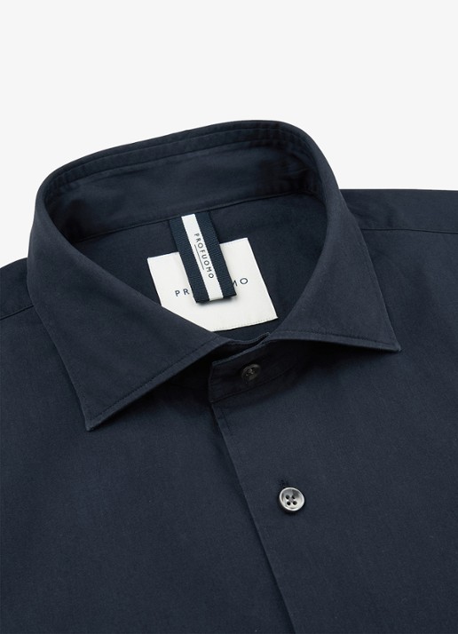 Profuomo Regular fit overhemd - detail 2 donkerblauw