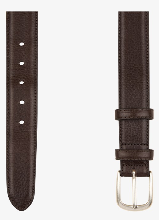Profuomo Riem van leer - voorkant 2 donkerbruin
