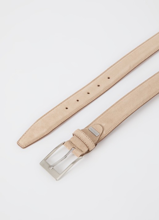 Profuomo Riem van suède - detail 2 creme
