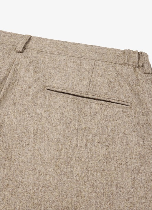 Profuomo Slim fit chino in wolblend - detail 4 beige