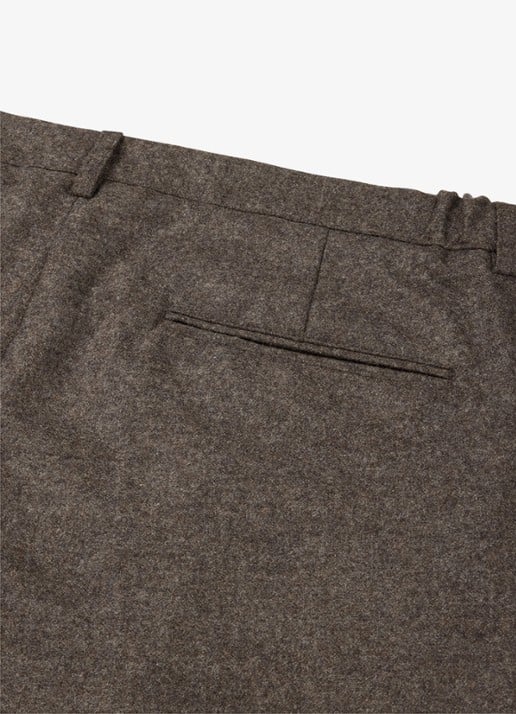 Profuomo Slim fit chino in wolblend - detail 2 antraciet