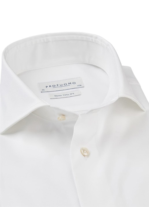 Profuomo Slim fit overhemd met cutaway kraag