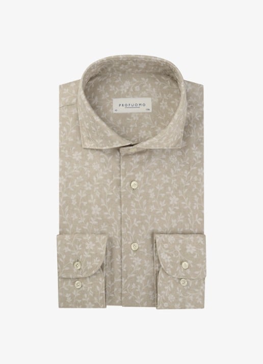 Profuomo Slim fit overhemd met print