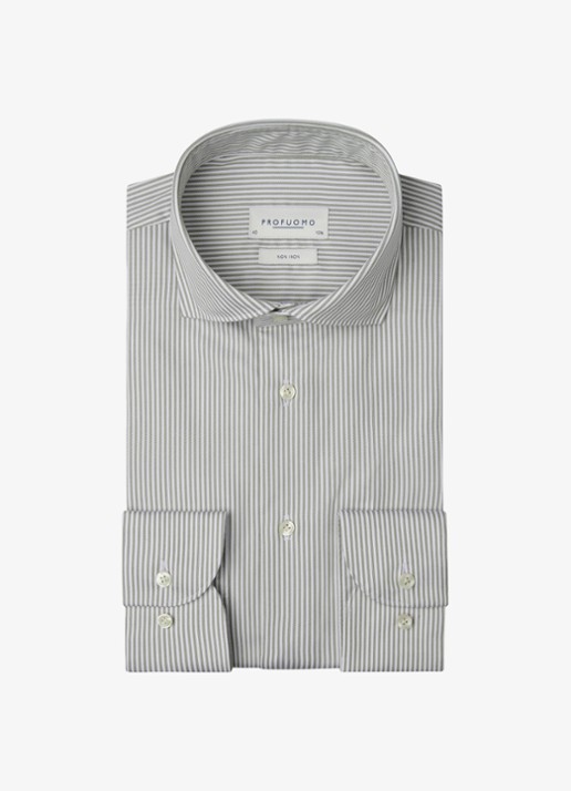 Profuomo Slim fit overhemd met streepprint