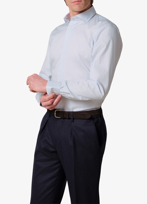 Profuomo Slim fit overhemd met streepprint