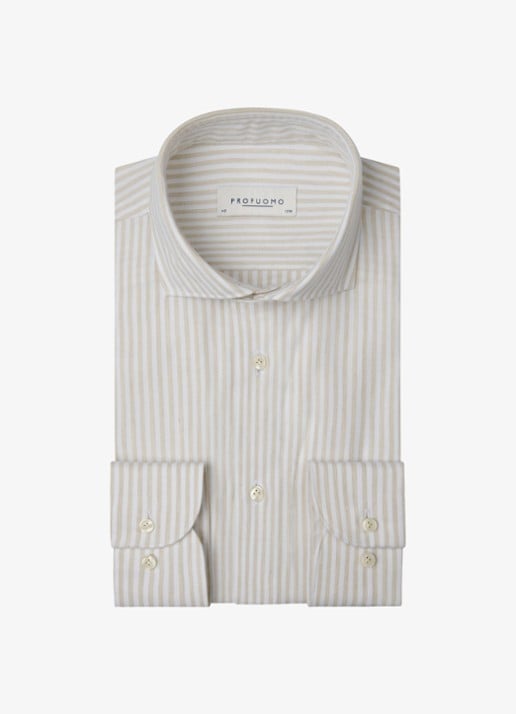 Profuomo Slim fit overhemd met streepprint