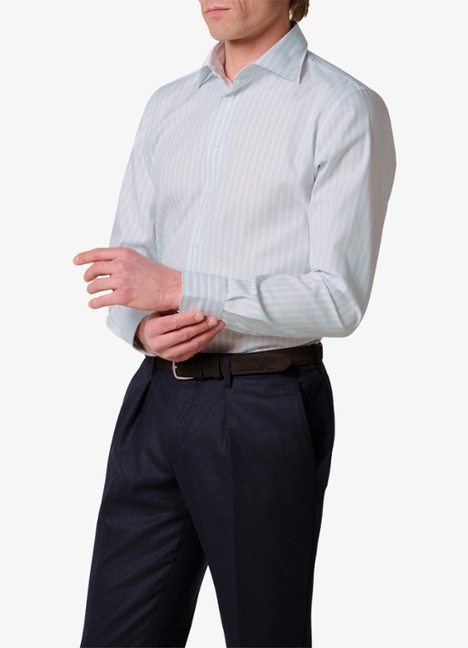 Profuomo Slim fit overhemd met streepprint