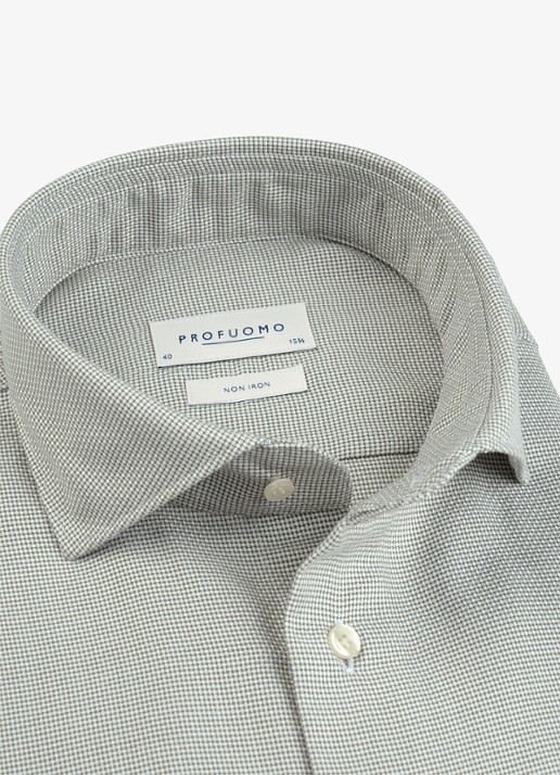 Profuomo Slim fit overhemd - detail groen