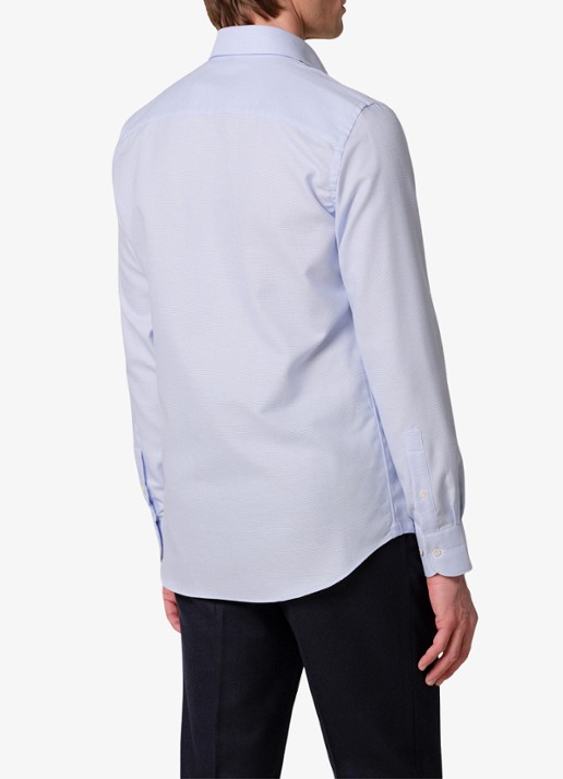 Profuomo Slim fit overhemd - achterkant 4 lichtblauw