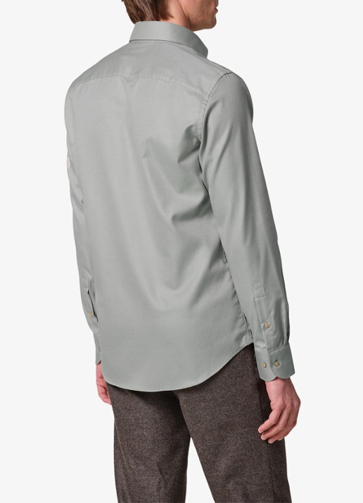 Profuomo Slim fit overhemd - achterkant 6 grijs