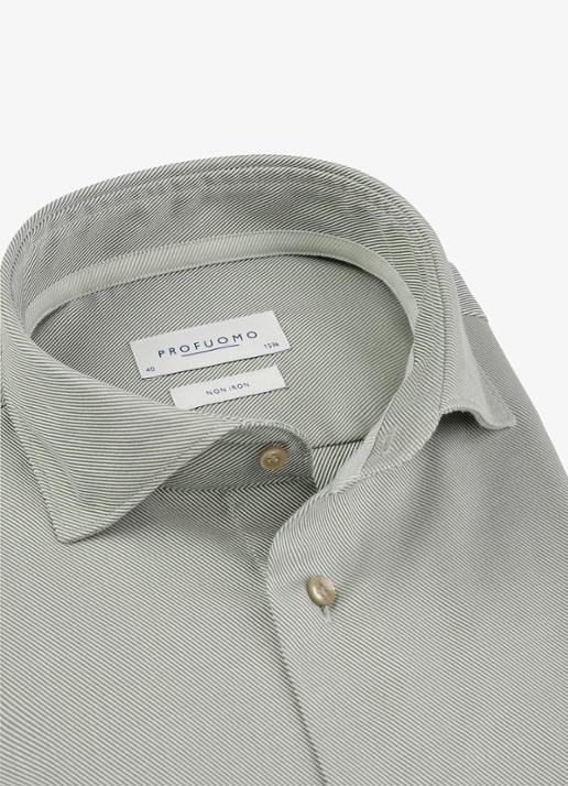Profuomo Slim fit overhemd - detail 2 grijs