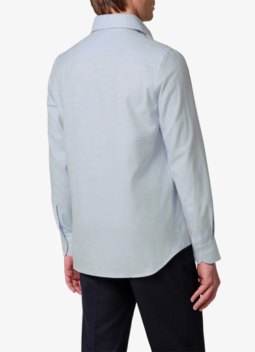 Profuomo Slim fit overhemd - achterkant 4 lichtblauw