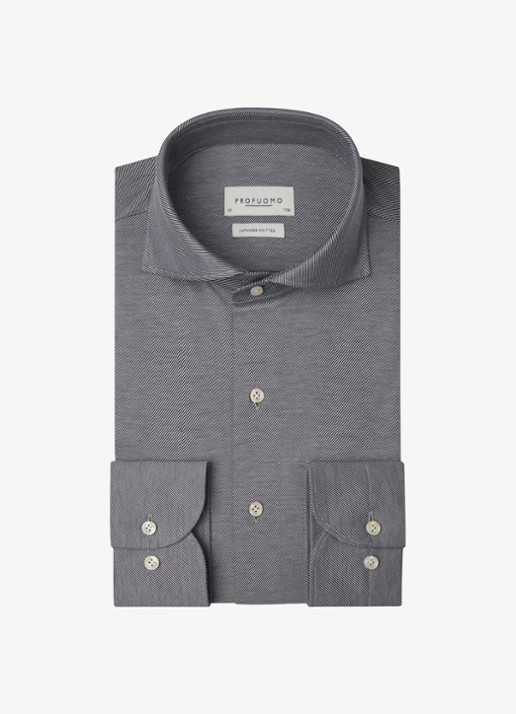 Profuomo Slim fit overhemd - voorkant 5 royalblauw