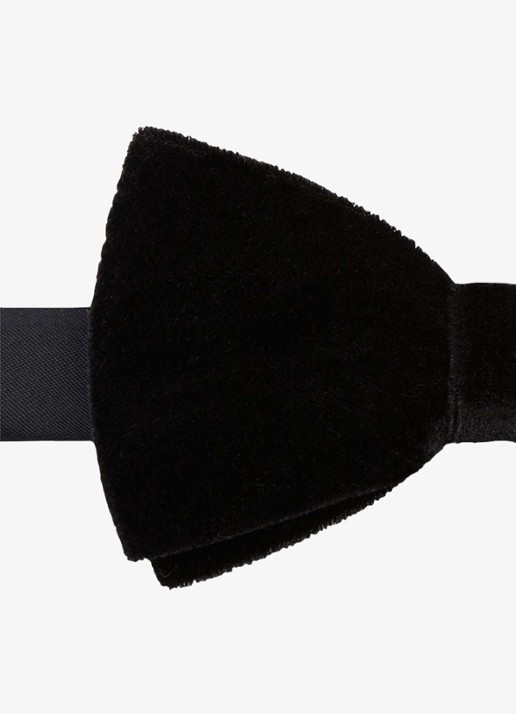 Profuomo Strik van velvet - detail zwart