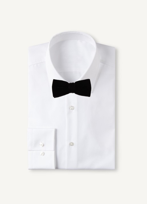 Profuomo Strik van velvet - voorkant 3 zwart