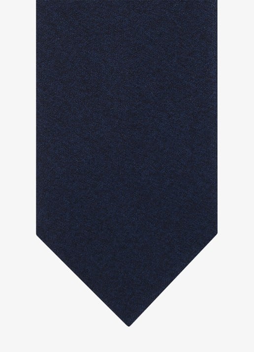 Profuomo Stropdas van wol - detail 2 donkerblauw