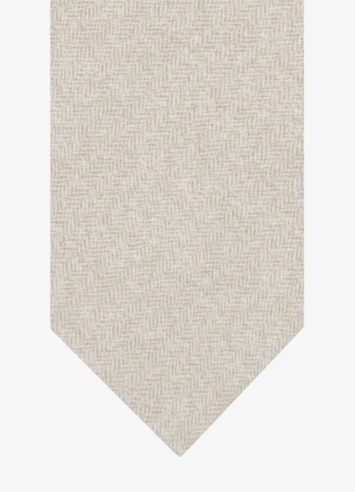 Profuomo Stropdas van zijde - detail beige