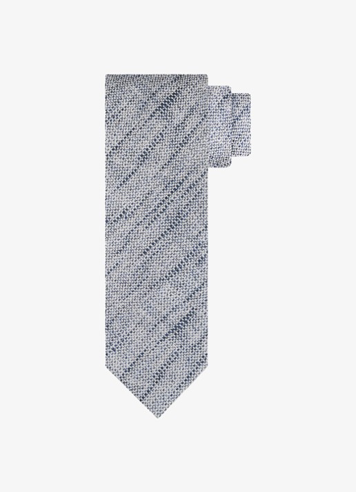 Profuomo Stropdas van zijde - voorkant 2 donkerblauw