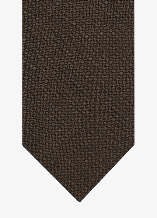 Profuomo Stropdas van zijde - detail 3 bruin