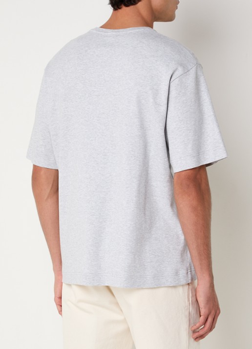 Profuomo T-shirt met ronde hals - achterkant 4 grijsmele