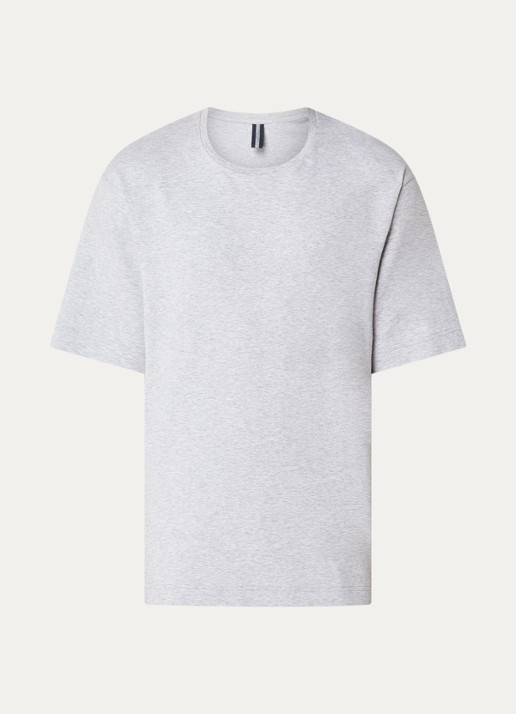 Profuomo T-shirt met ronde hals - voorkant grijsmele