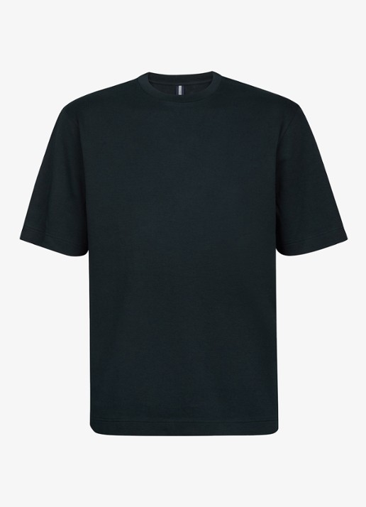 Profuomo T-shirt met ronde hals - voorkant donkerblauw