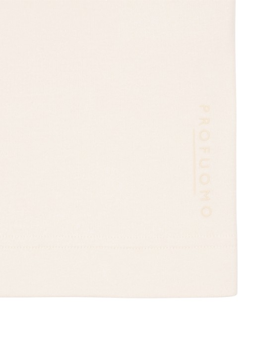 Profuomo T-shirt met stretch - detail 6 creme