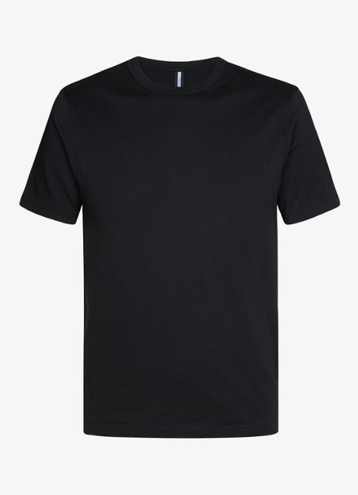 Profuomo T-shirt van jersey - voorkant 2 zwart