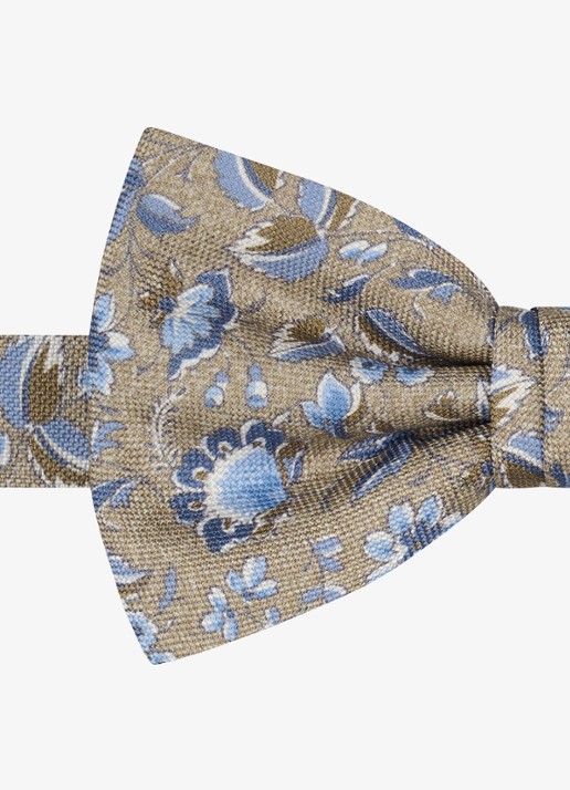 Profuomo Vlinderdas van zijde - detail 2 beige
