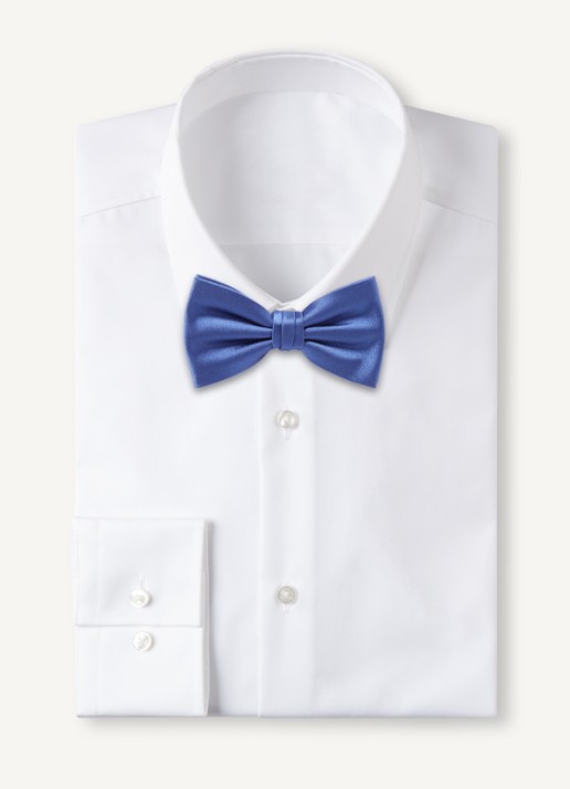 Profuomo Vlinderdas van zijde - voorkant 2 royalblauw