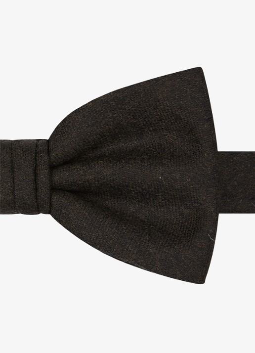 Profuomo Vlinderstrik van wol - detail donkerbruin