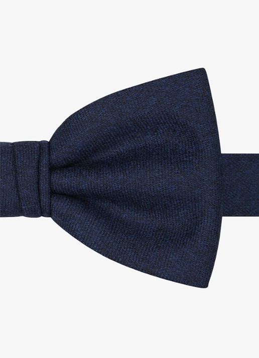 Profuomo Vlinderstrik van wol - detail donkerblauw