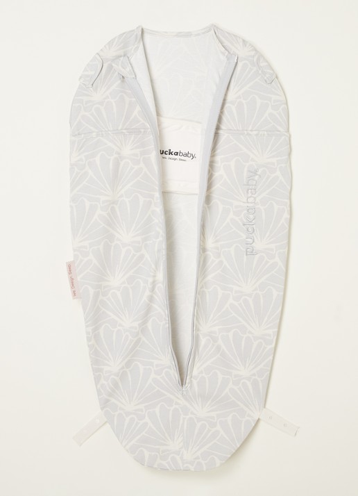 Puckababy Original mini slaapzak met print - voorkant 2 lichtblauw
