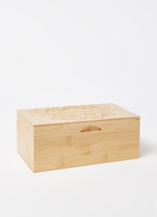 Pukka Bamboo theedoos 6-vaks met theezakjes 42 stuks - voorkant 2 lichtbruin
